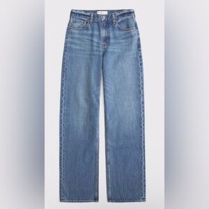 Abercrombie & Fitch Women’s The Loose and High Rise Dark Blue Jeans